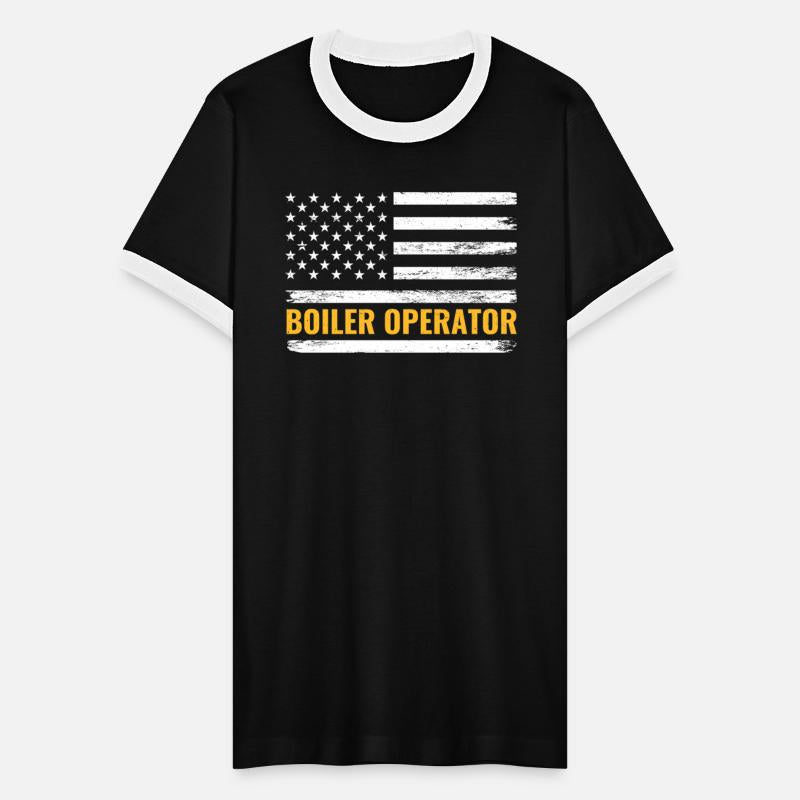 Boiler Operator American Flag Work Pride Shirt