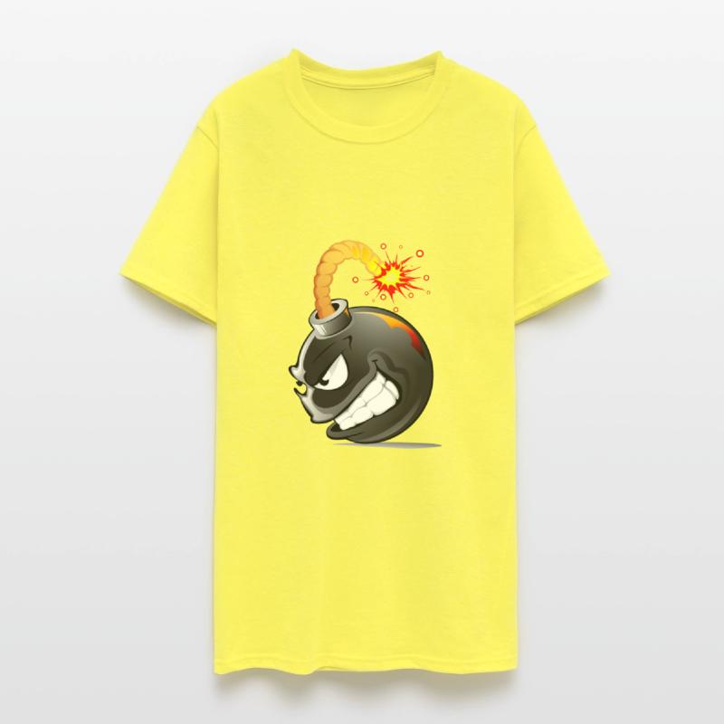 Bom. With face exploded bomb *