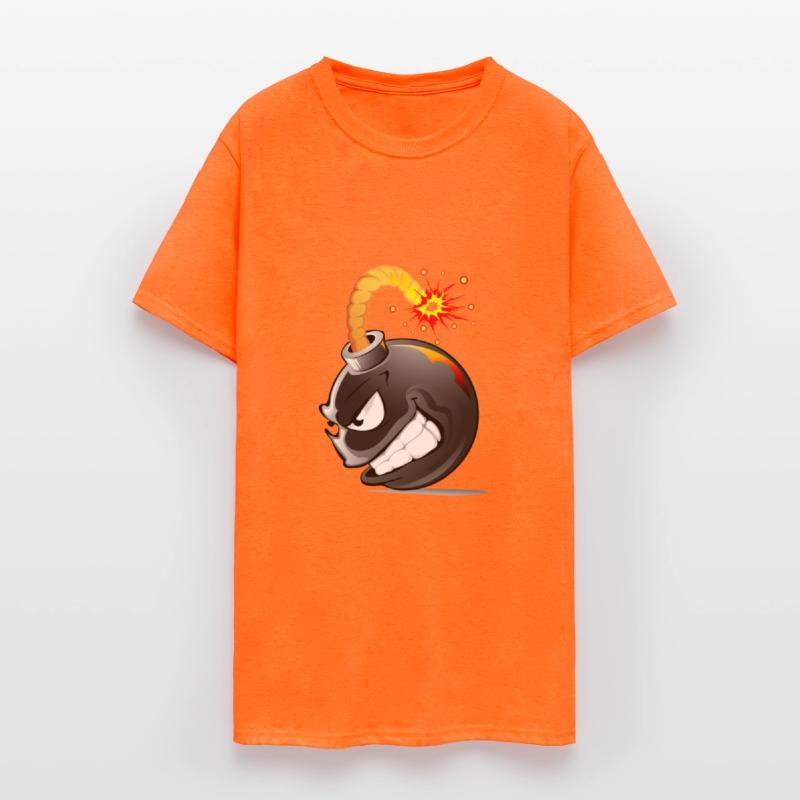 Bom. With face exploded bomb *