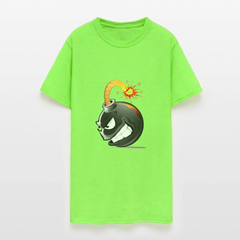 Bom. With face exploded bomb *