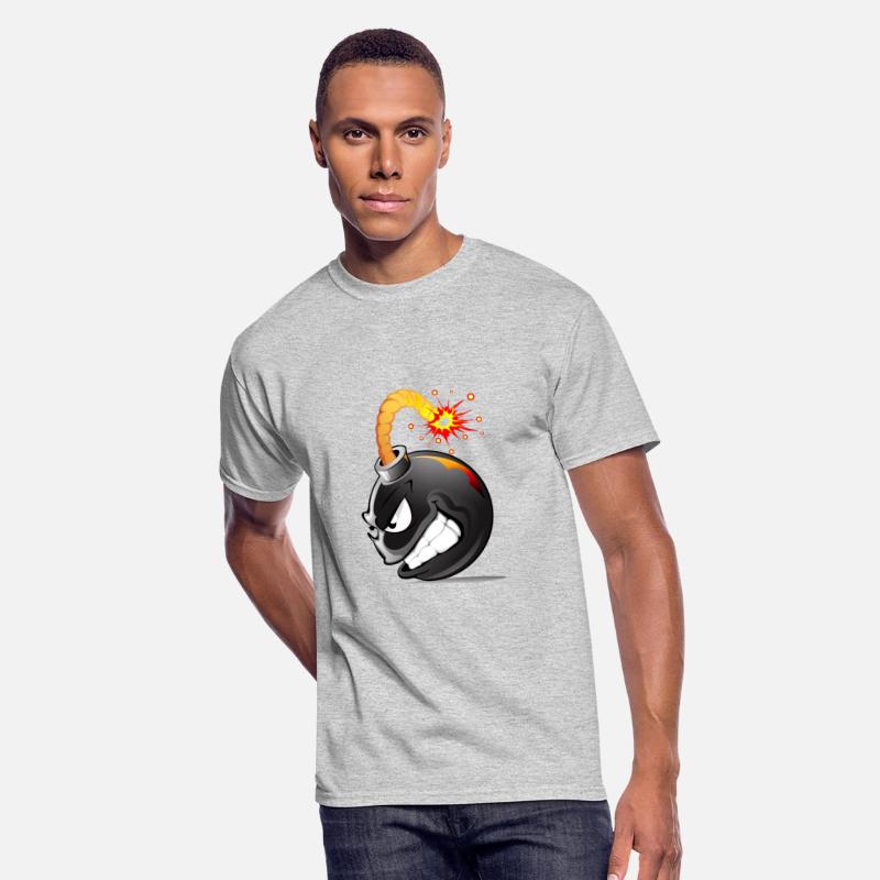 Bom. With face exploded bomb *