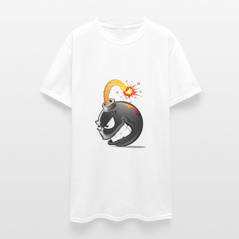 Bom. With face exploded bomb *