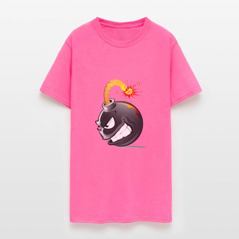 Bom. With face exploded bomb *