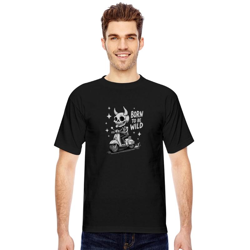 Born to Be Wild - Skull Devil on Scooter