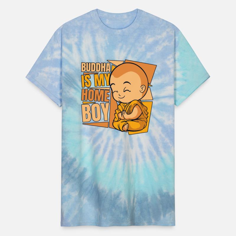 Buddha Is My Home Boy Buddhist Statue Symbol