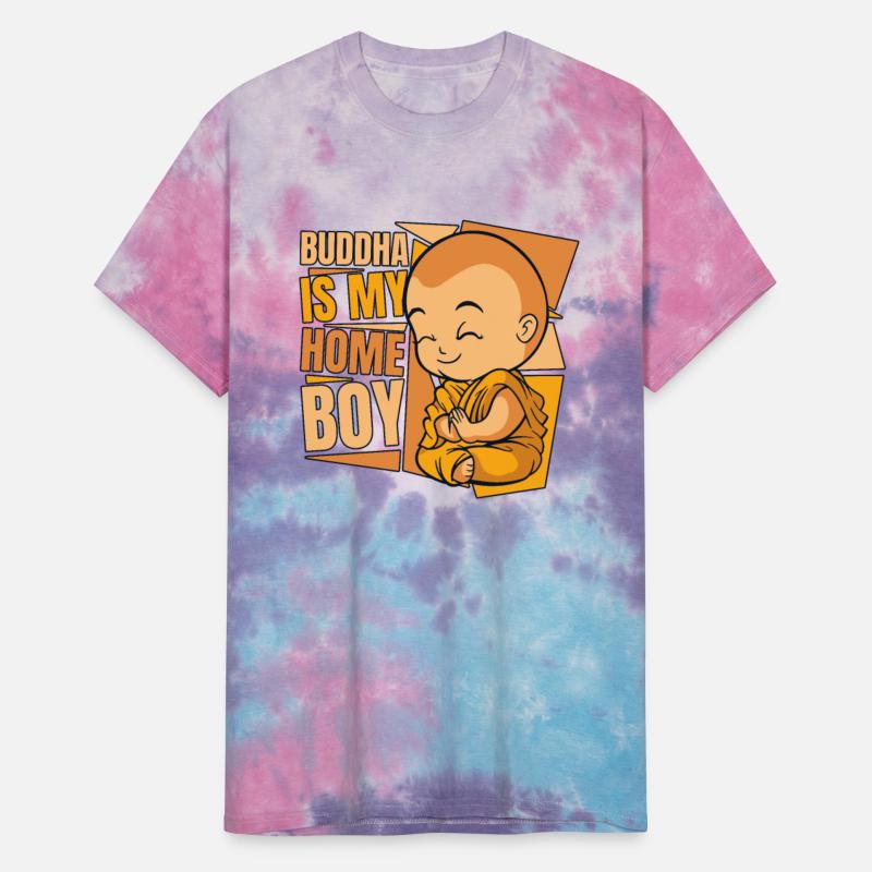 Buddha Is My Home Boy Buddhist Statue Symbol