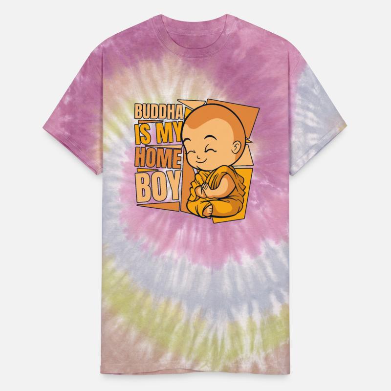 Buddha Is My Home Boy Buddhist Statue Symbol