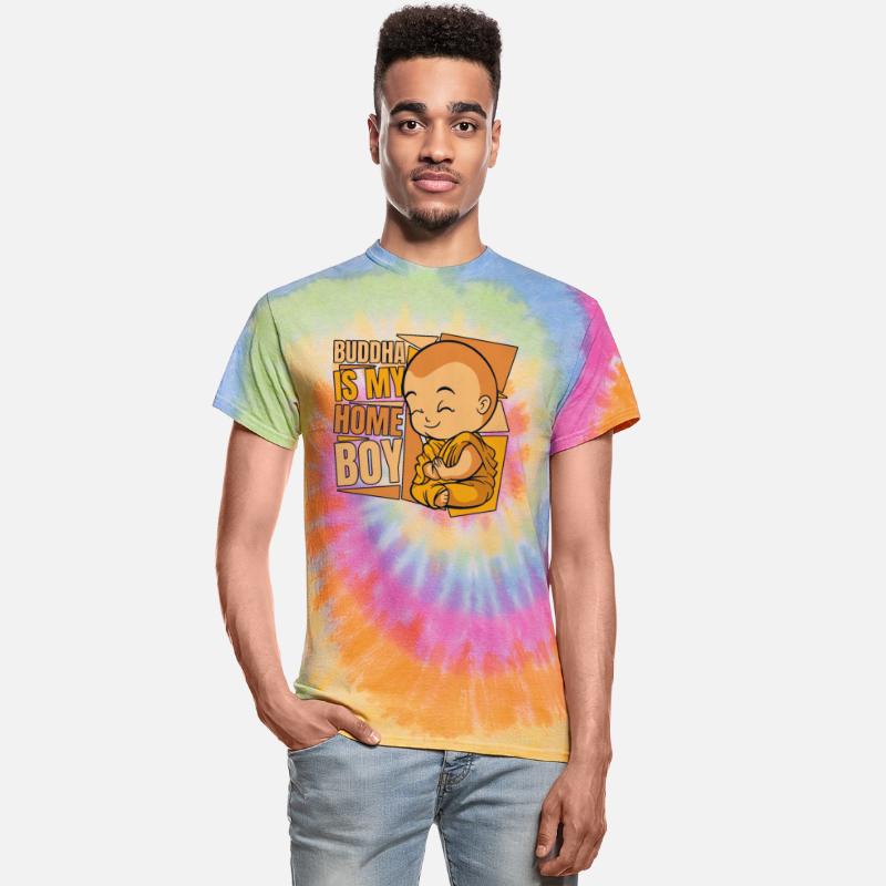 Buddha Is My Home Boy Buddhist Statue Symbol