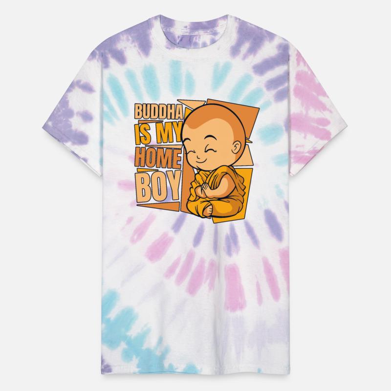 Buddha Is My Home Boy Buddhist Statue Symbol