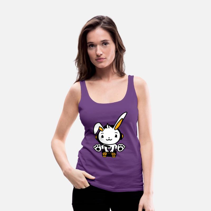 Bunny Plays Controller Console Headset Gamer Nerd