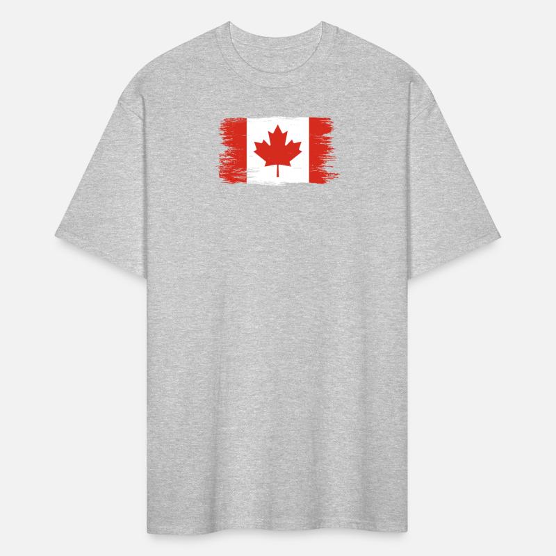 Canadian Flag Artistic Brushstroke