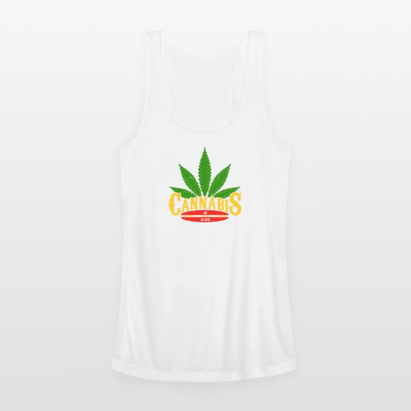 Cannabis Leaf Retro Badge Design