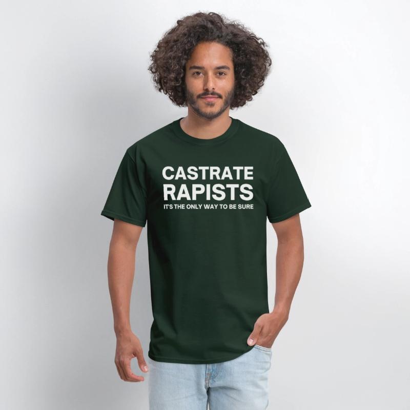 CASTRATE RAPISTS (white letters version)