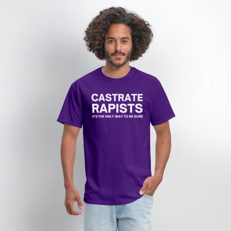 CASTRATE RAPISTS (white letters version)