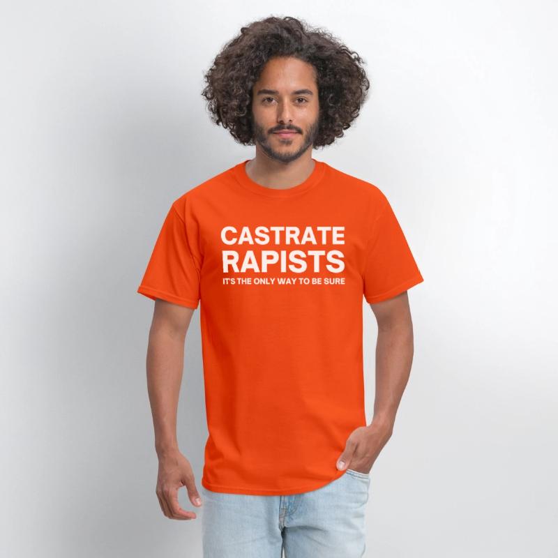 CASTRATE RAPISTS (white letters version)
