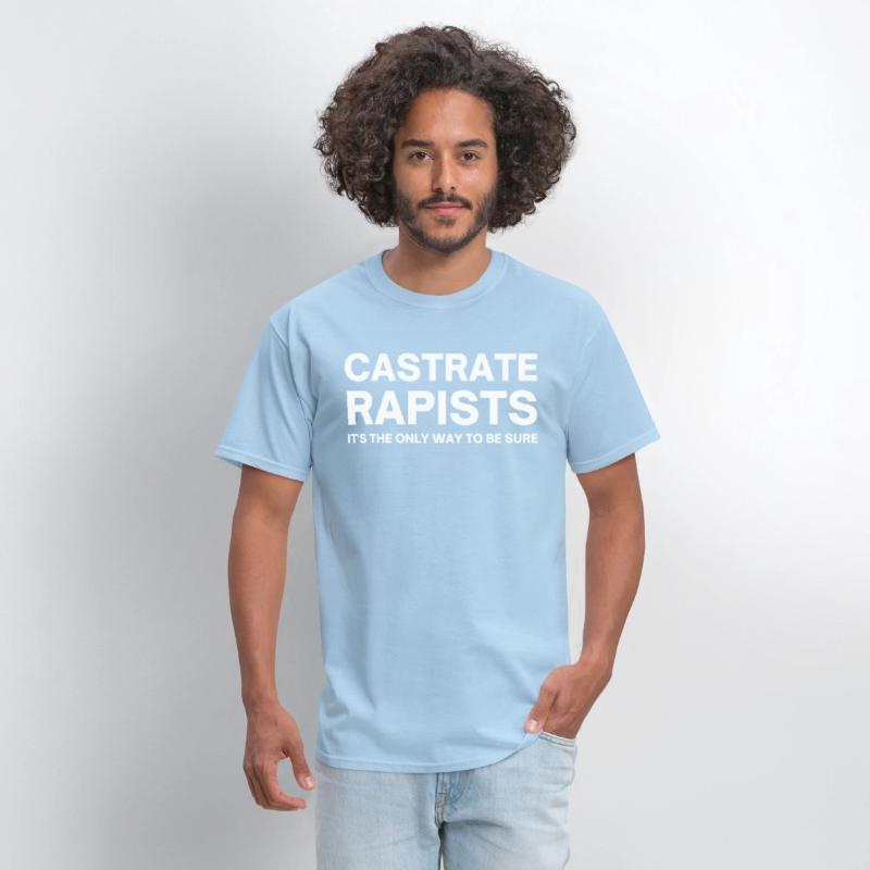 CASTRATE RAPISTS (white letters version)