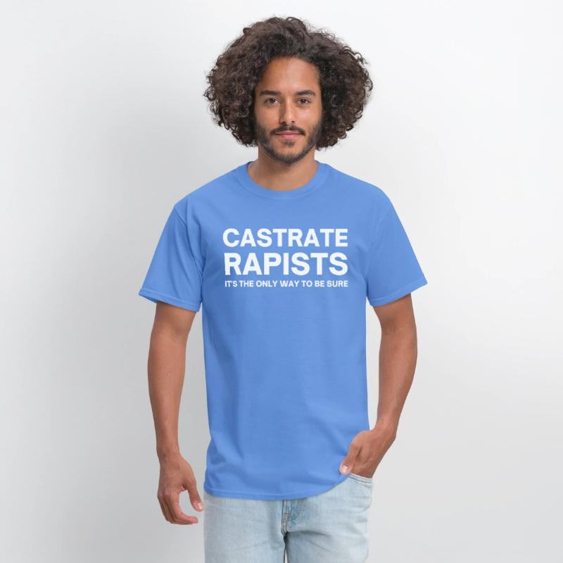 CASTRATE RAPISTS (white letters version)