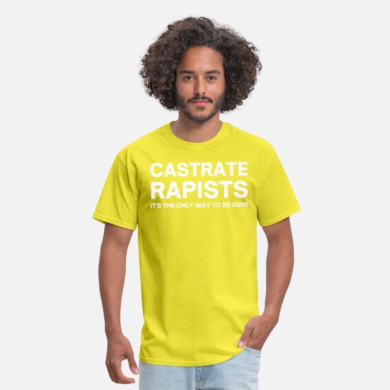 CASTRATE RAPISTS (white letters version)