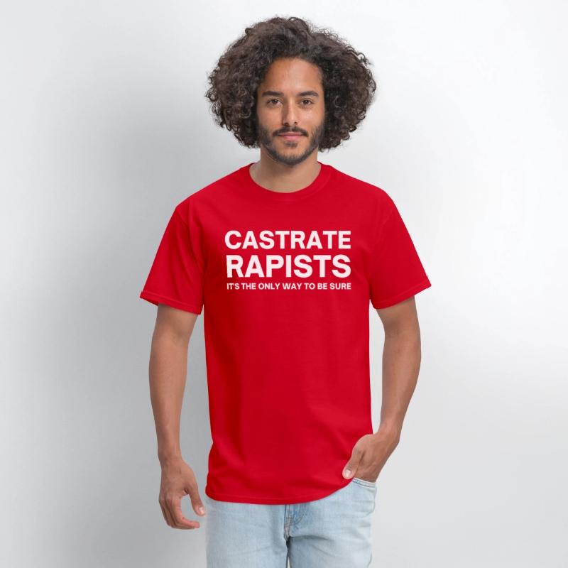 CASTRATE RAPISTS (white letters version)