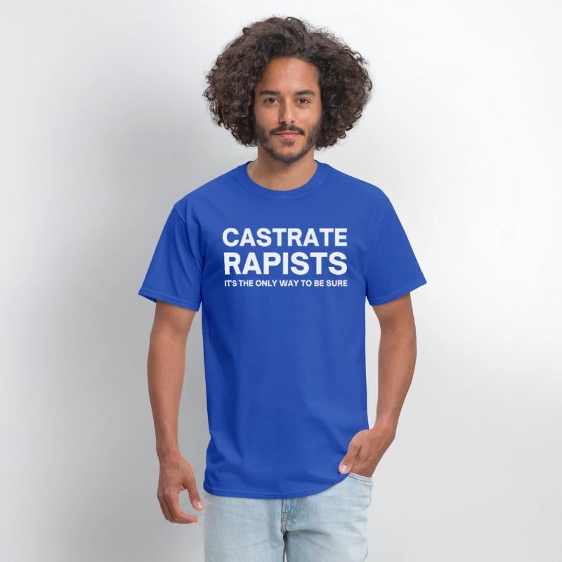 CASTRATE RAPISTS (white letters version)