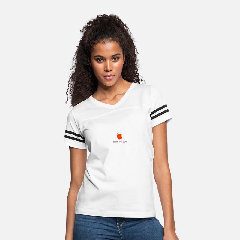 Casual clothing printed with an apple