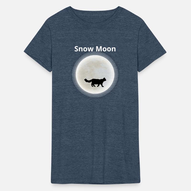 Cat and Snow Moon 2