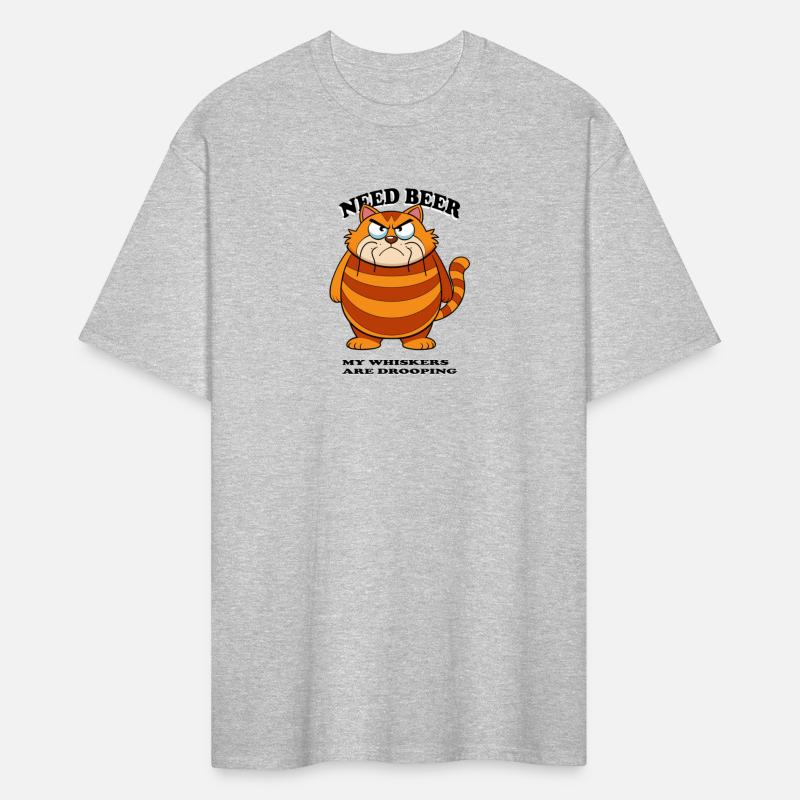 cat drooping whiskers beer