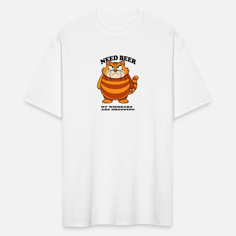cat drooping whiskers beer