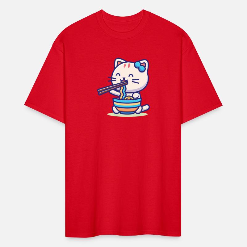 cat eating spaghetti 1