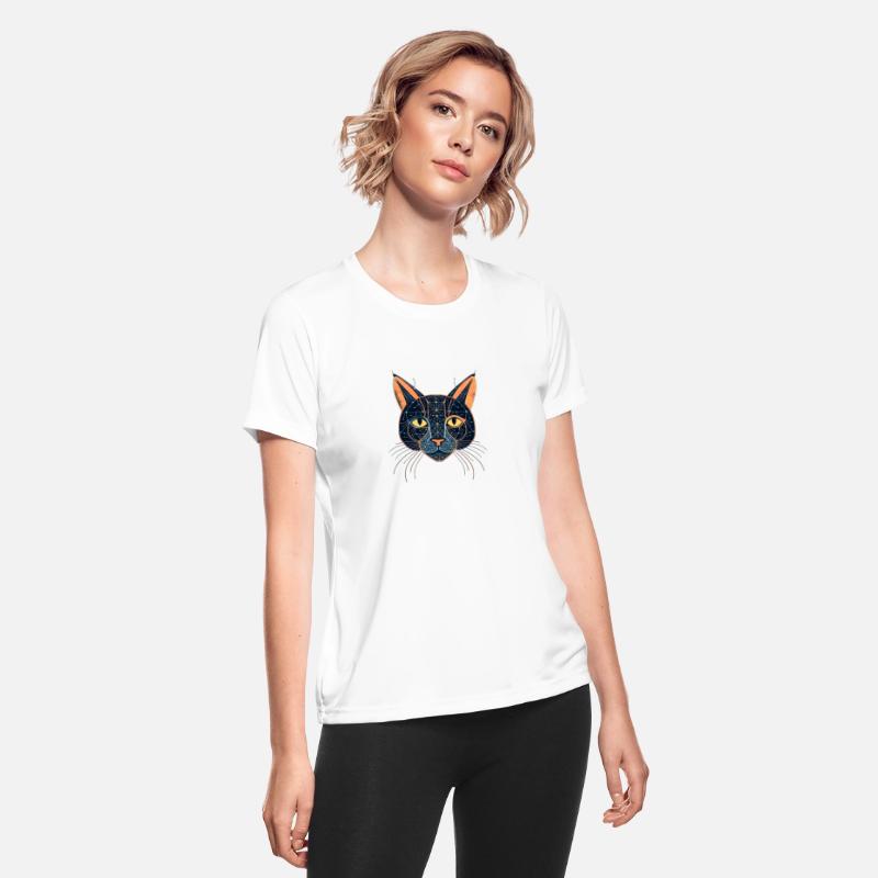 Cat Face Outline Whisker Pointy Ears Cat Lover