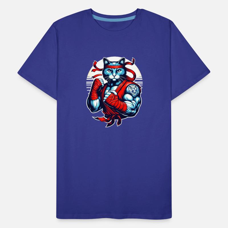 Cat Wearing a Red Bandage and Kimono