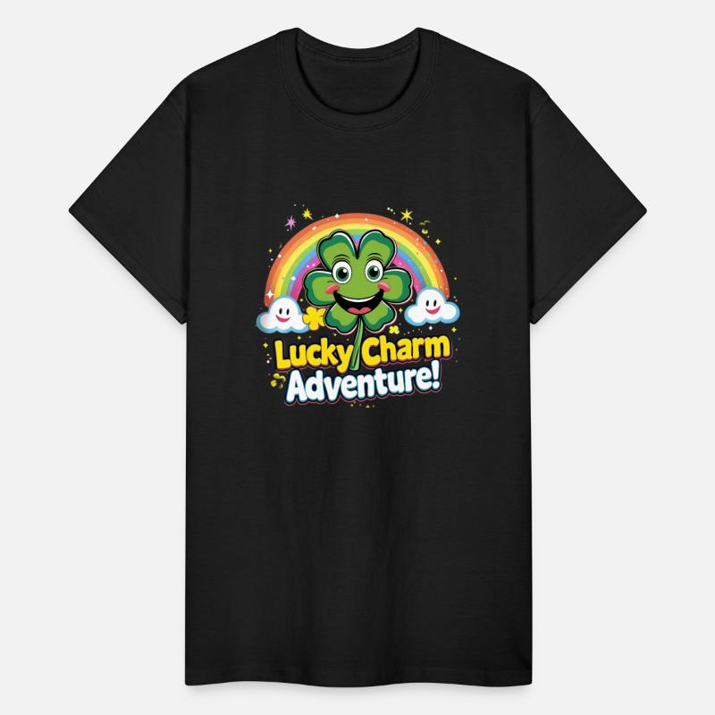 Cheerful Lucky Clover and Rainbow Sparkles Scene
