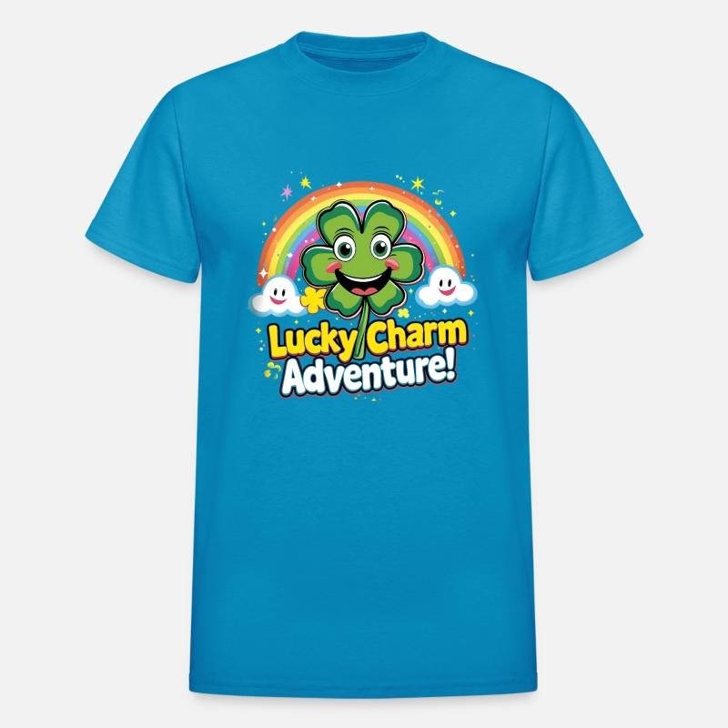 Cheerful Lucky Clover and Rainbow Sparkles Scene