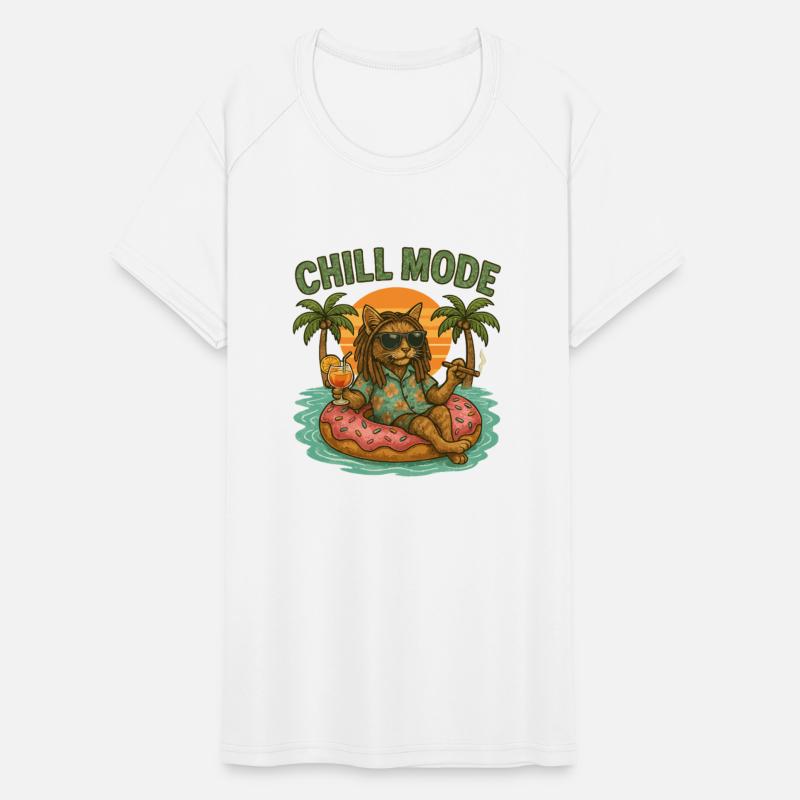 Chill Cat on Donut Float Smoking