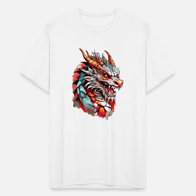 Chinese Dragon Head T shirt design