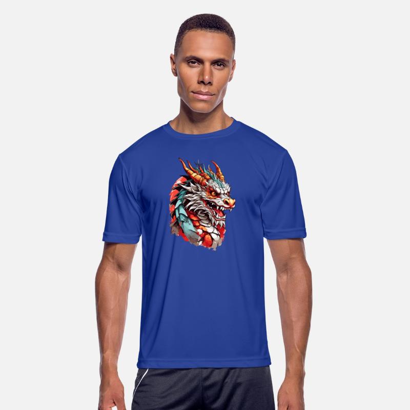 Chinese Dragon Head T shirt design