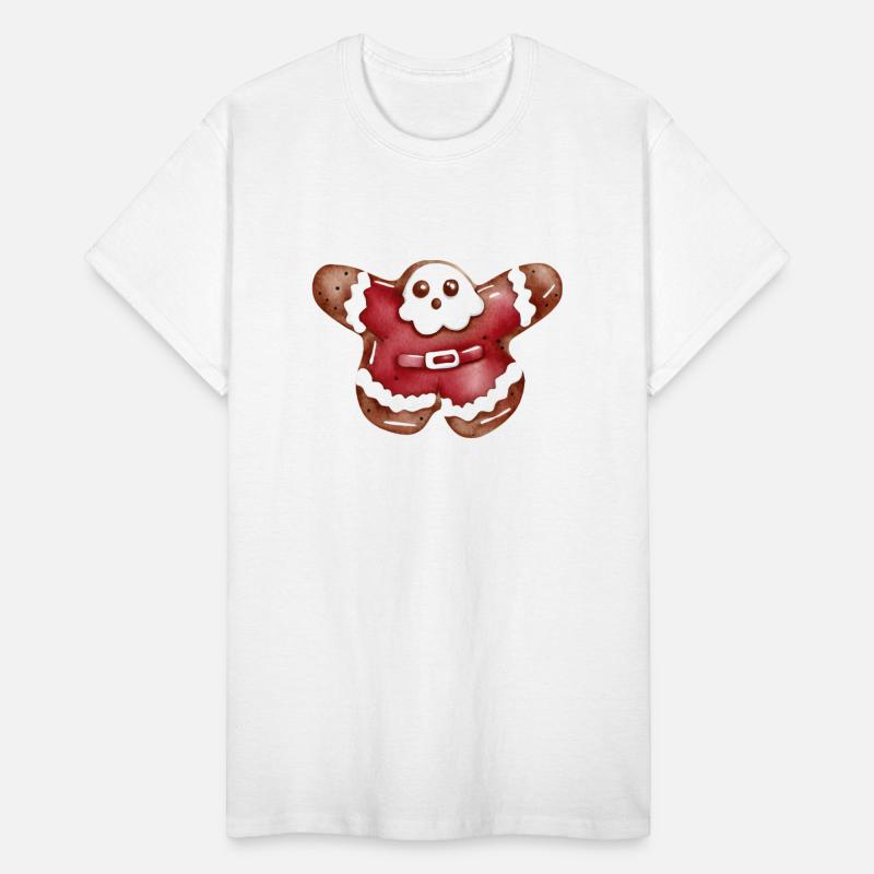 Chubby Santa Gingerbread Man Cookie Watercolor