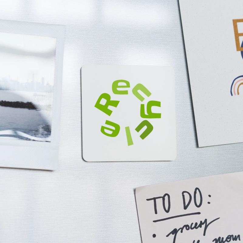 Circular Recycle Typography