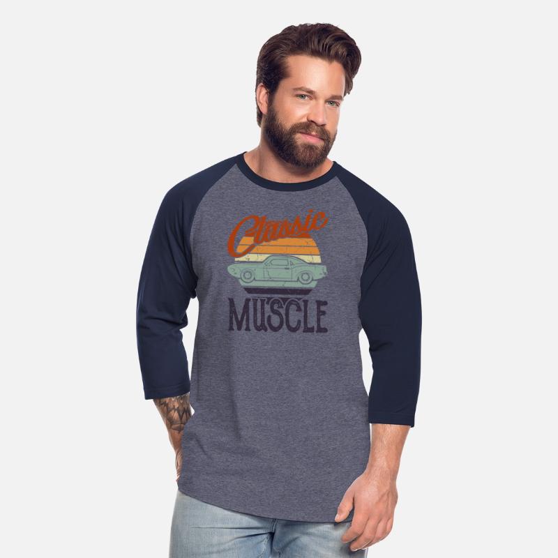 Classic Muscle Car Design Men Vintage Car