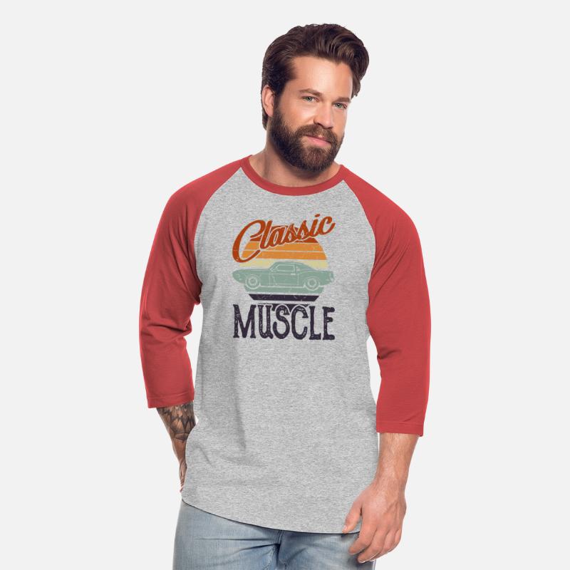 Classic Muscle Car Design Men Vintage Car