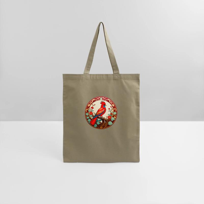 Colorful bird in decorative frame