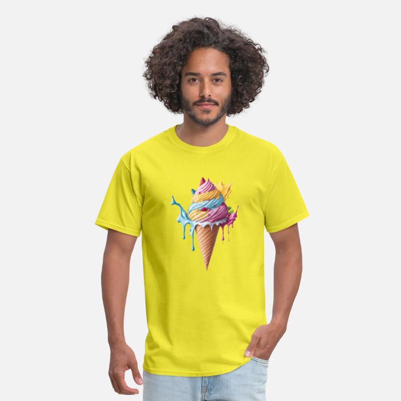 Colorful, fruity ice cream