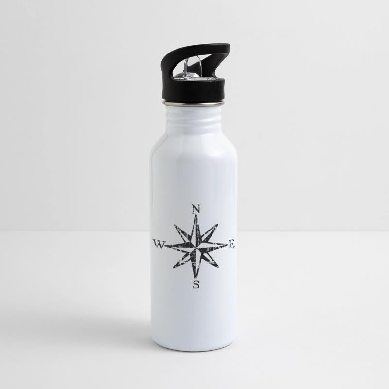 Compass Rose NESW (Vintage Black&White)
