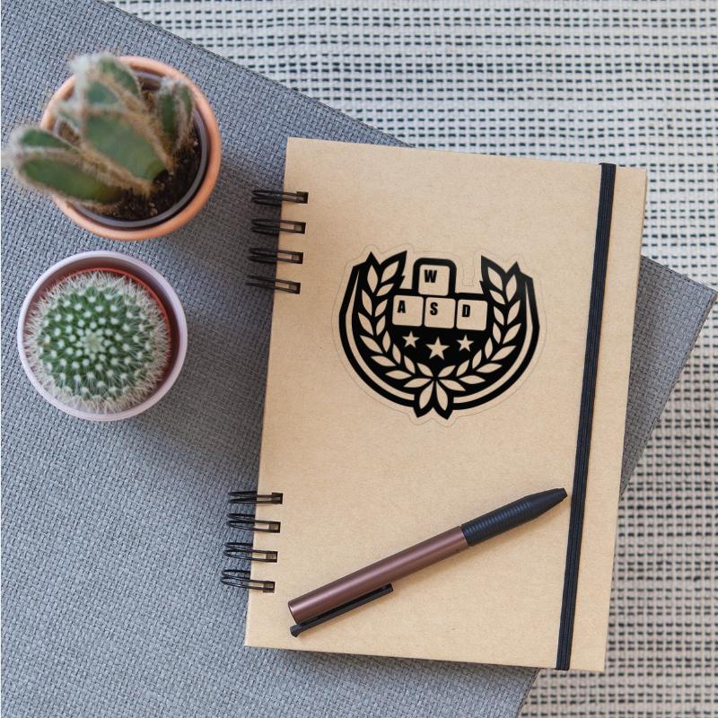 computer WASD laurel wreath