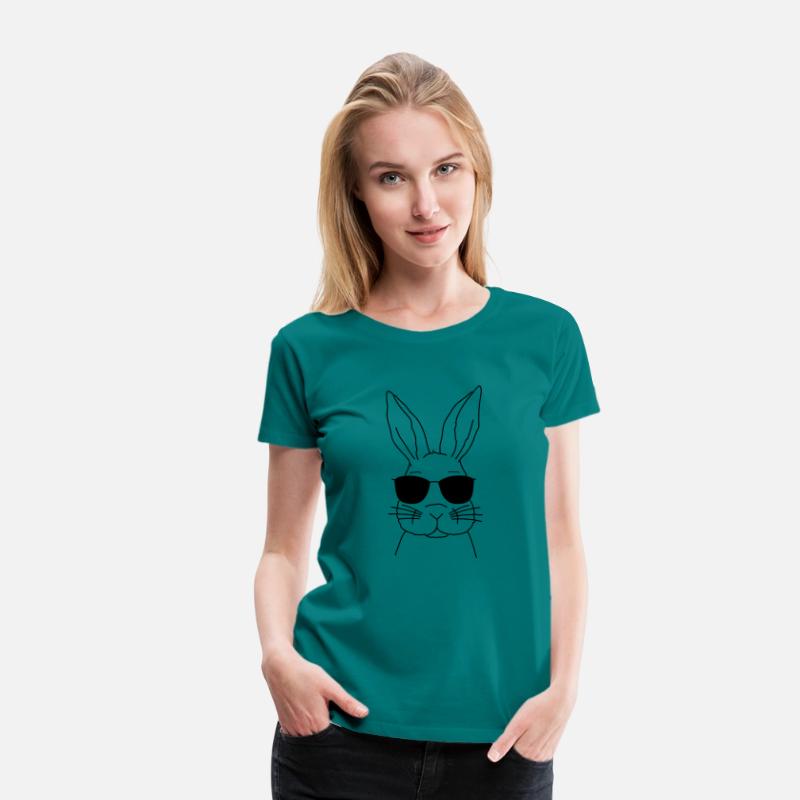 Cool bunny rabbit with sunglasses