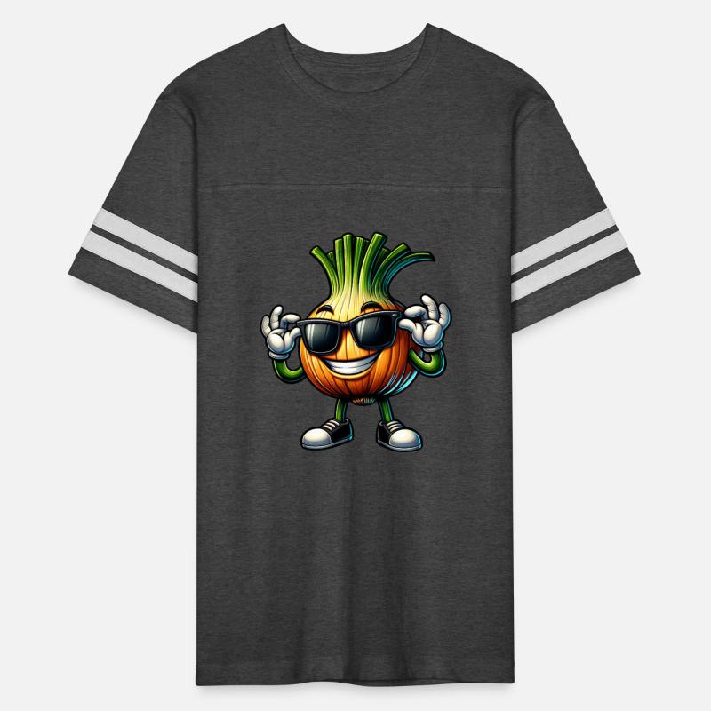 Cool Onion with Sunglasses Cartoon Style