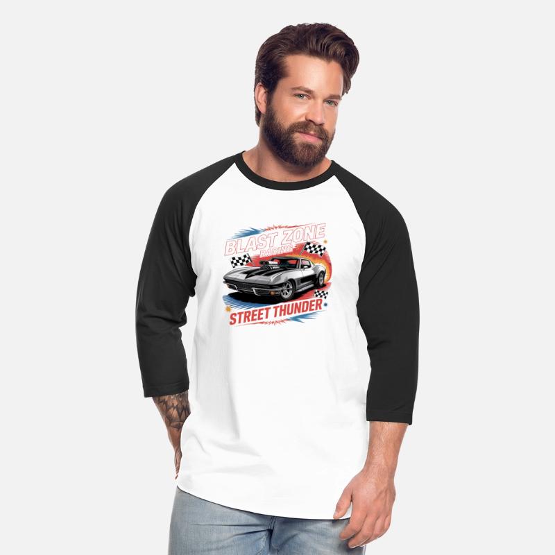 Corvette Drag Racing – Retro Muscle Car VectorTee