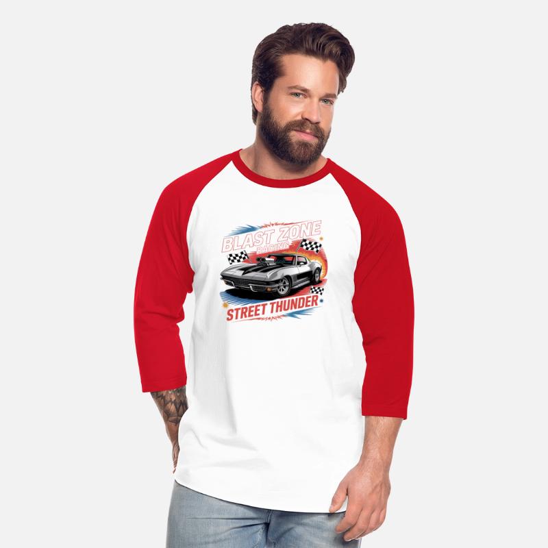 Corvette Drag Racing – Retro Muscle Car VectorTee
