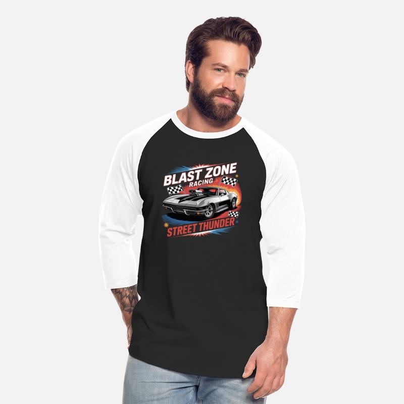 Corvette Drag Racing – Retro Muscle Car VectorTee