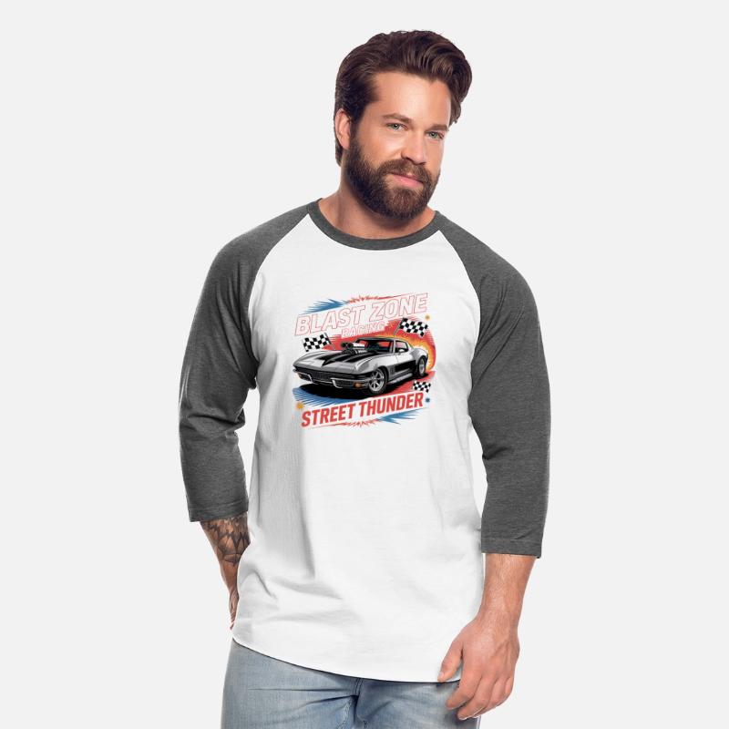 Corvette Drag Racing – Retro Muscle Car VectorTee